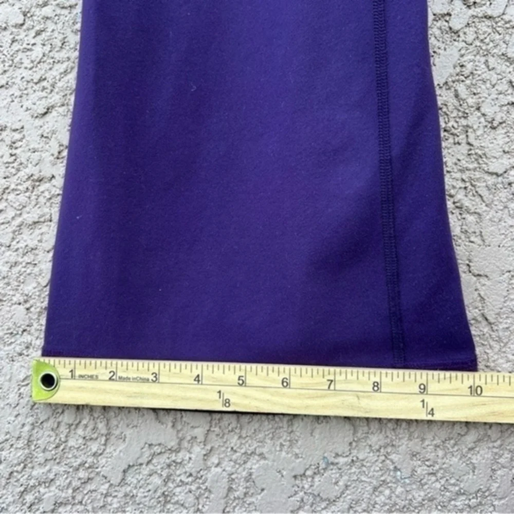 Lululemon Groove Pant Full On Luon Womens 6 Wide Leg Purple Yoga Athleisure